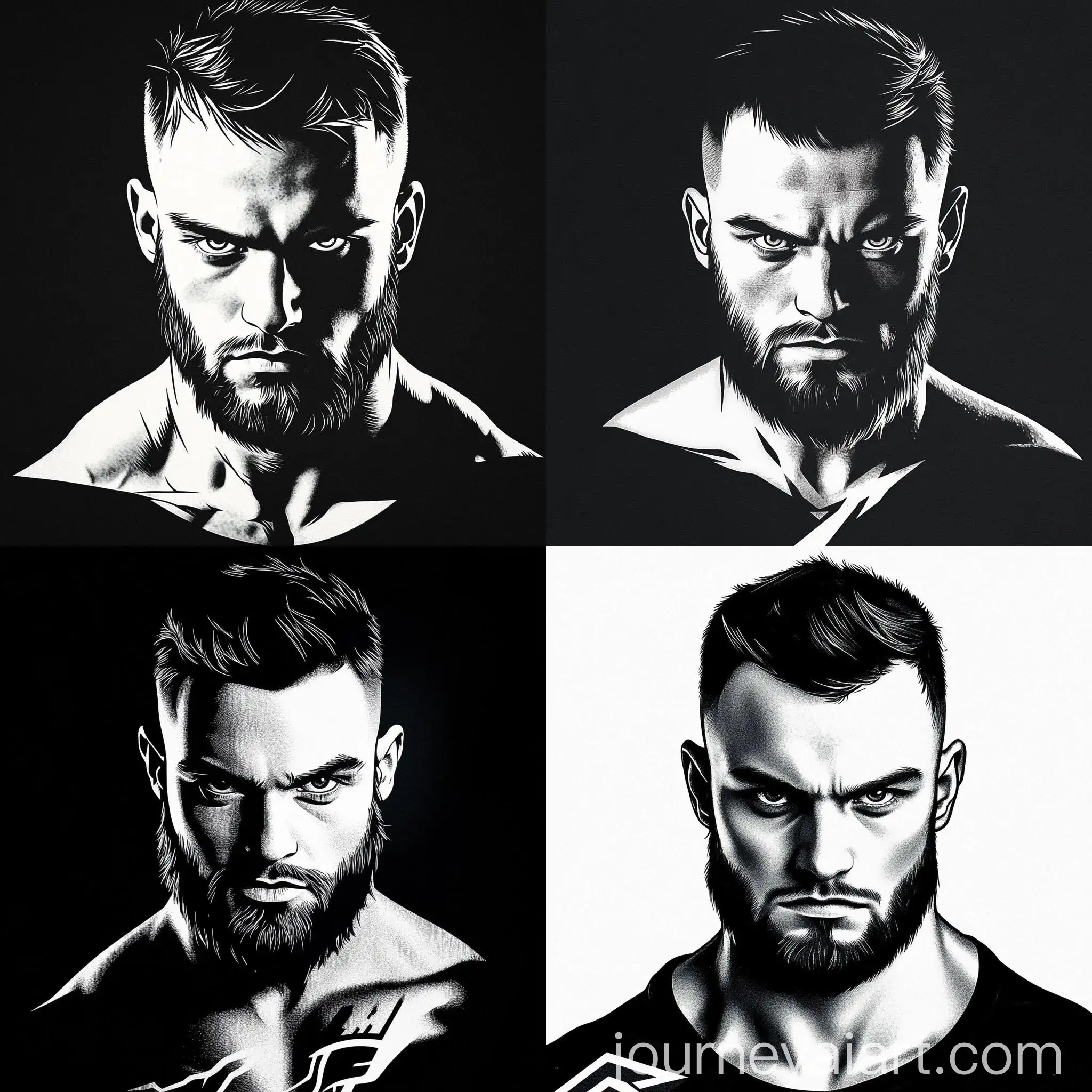 Dynamic-Athlete-Mascot-Logo-with-Lightning-Gaze