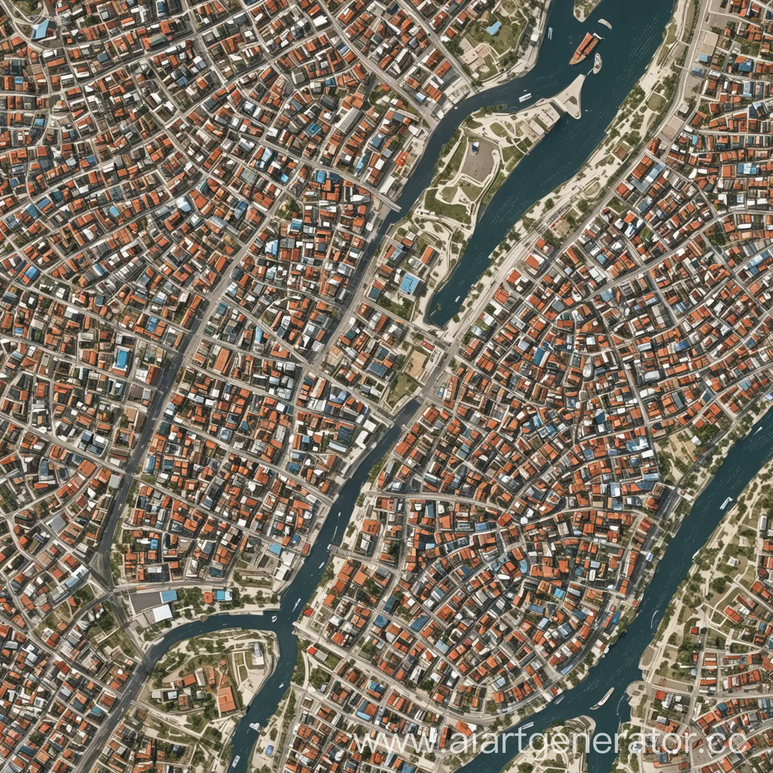 Can you create a map or a plan of a small fictional northern Russian city with a population of about 1,000-5,000 people? Please include fictitious names of the city, sights, buildings and streets and make it look like a typical Russian city in terms of architecture and layout. The map should include details such as the town square, main roads, public buildings, houses, shops, and any notable objects such as a church, school, or town hall. To create architecture and layout, you can draw inspiration from real Russian cities such as Arkhangelsk, Murmansk or Vologda