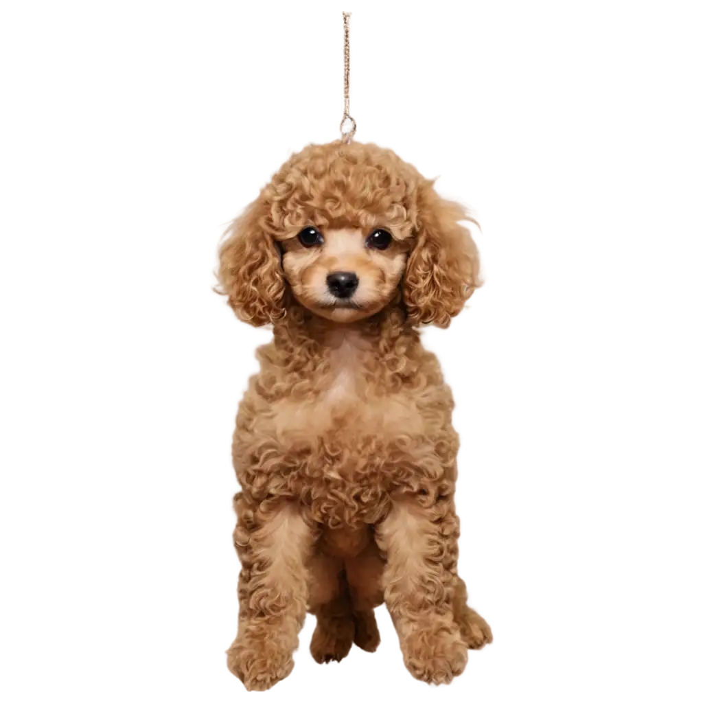 Exquisite-Malli-Poo-Poodle-Puppy-Hanging-PNG-Image