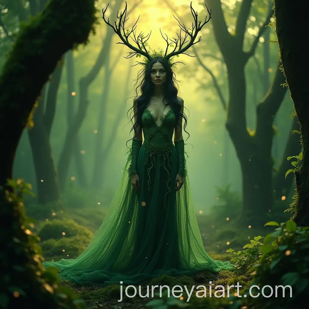 Enchanting-Witch-Merging-with-Lush-Forest