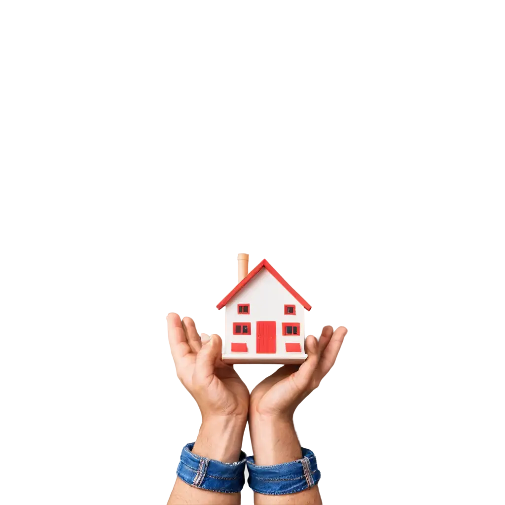 PNG-Image-of-Two-Hands-Holding-a-Little-House-Symbolizing-Home-Stability-and-Security