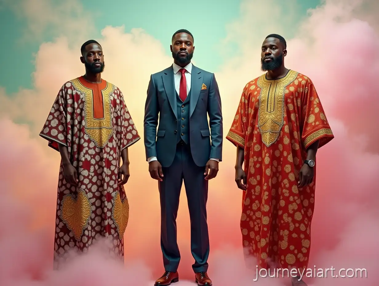 Three-Nigerian-Men-in-Traditional-and-Modern-FashionAI-Image-Prompt-Expansion-Attire