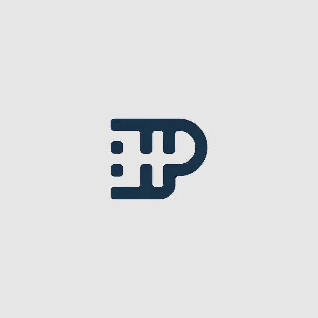 LOGO Design for Data Pioneers Minimalistic Vector Logo with DP Symbol for Technology Industry