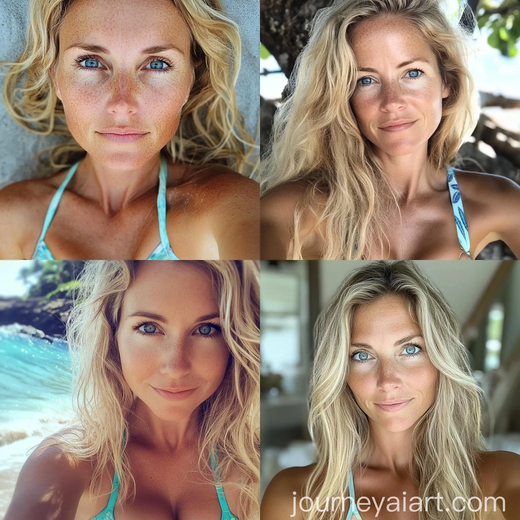 Girl-with-Blue-Eyes-and-Blond-Hair-Wearing-Bikini-by-the-Seashore