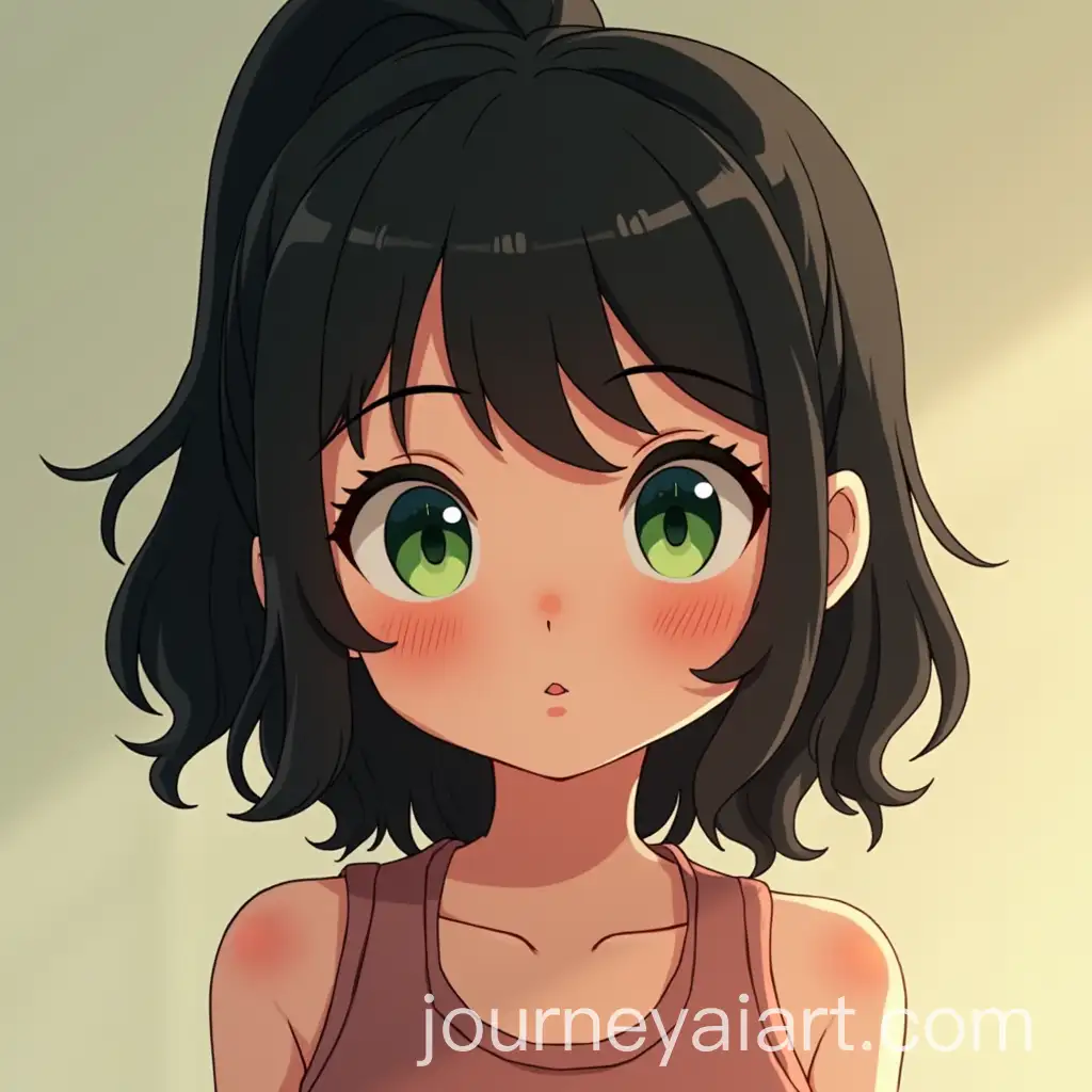 Anime-Girl-Character-with-Green-Eyes-and-Black-Hair