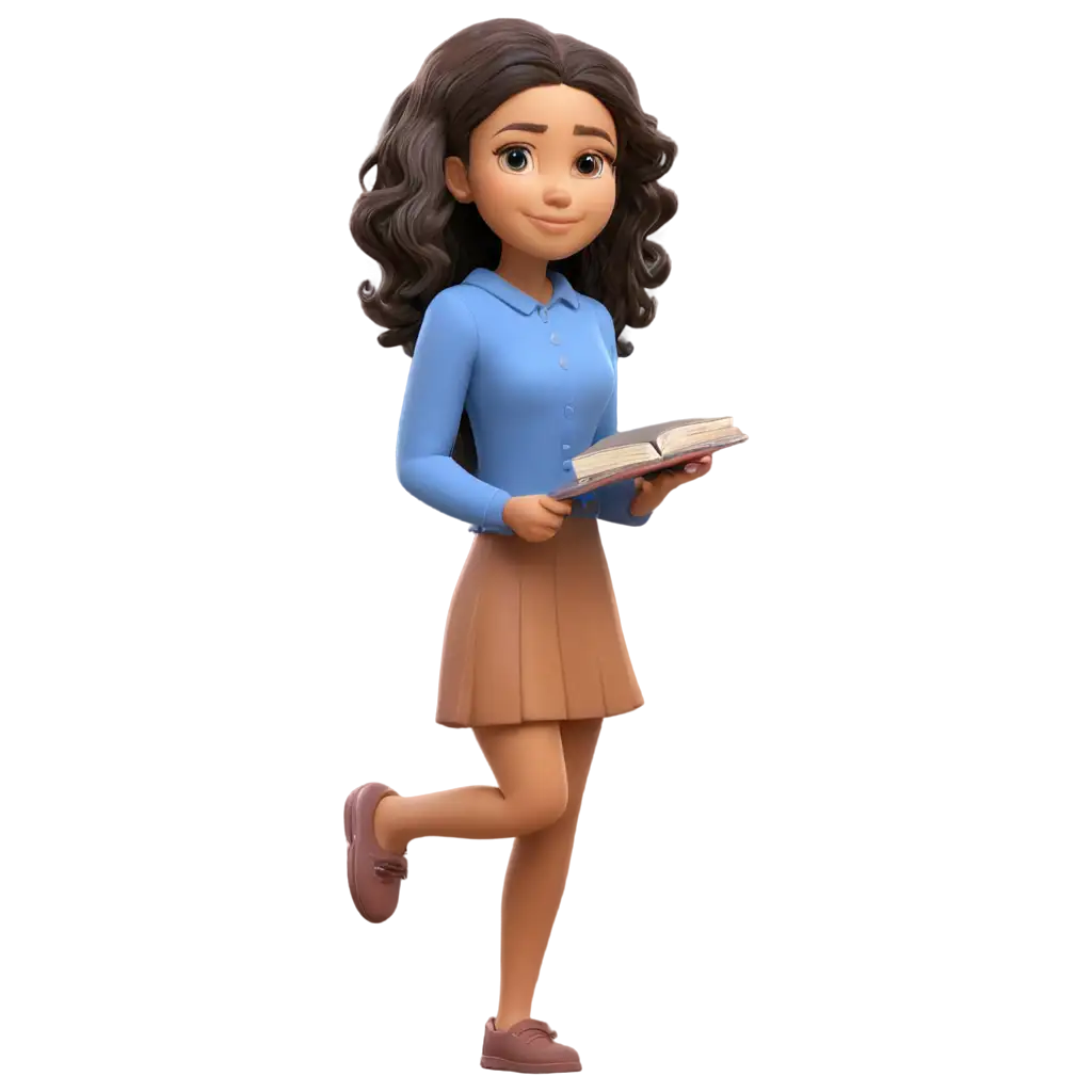 HighQuality-Girl-with-Books-Emoji-PNG-for-Digital-Use