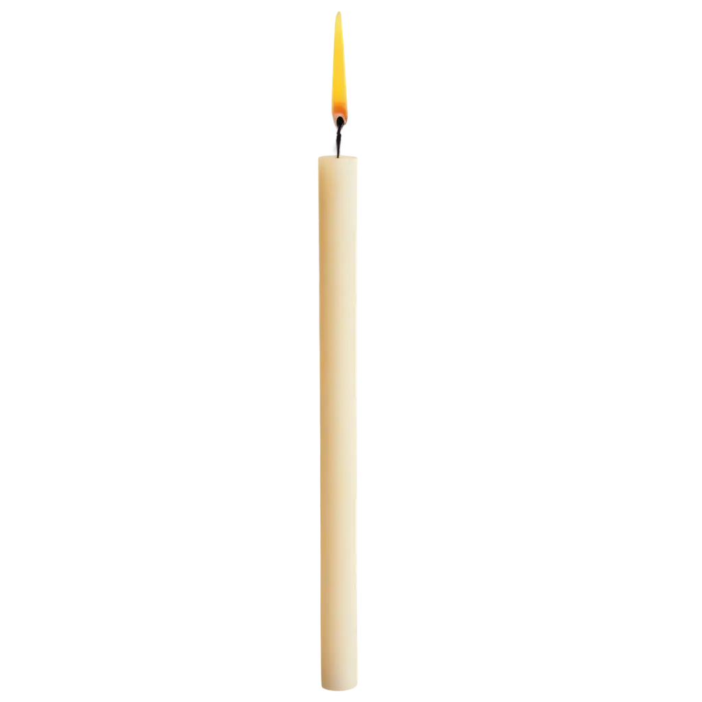 Thin-Candle-PNG-Image-A-Perfectly-Detailed-Versatile-Graphic-for-Your-Projects