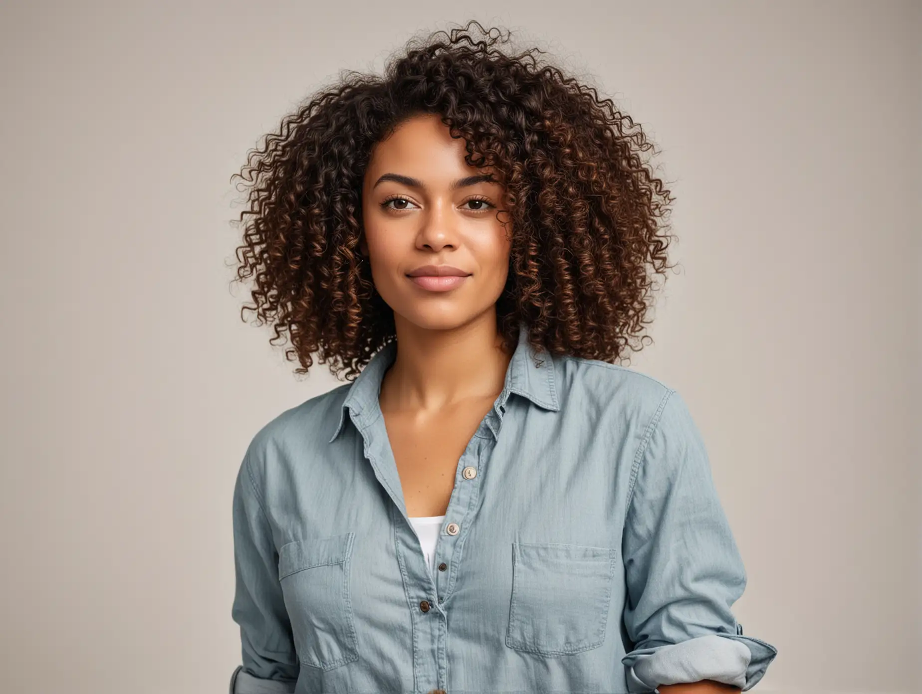 Confident-Black-Woman-Passionate-About-Healthy-Cooking-in-Casual-Chic-Outfit