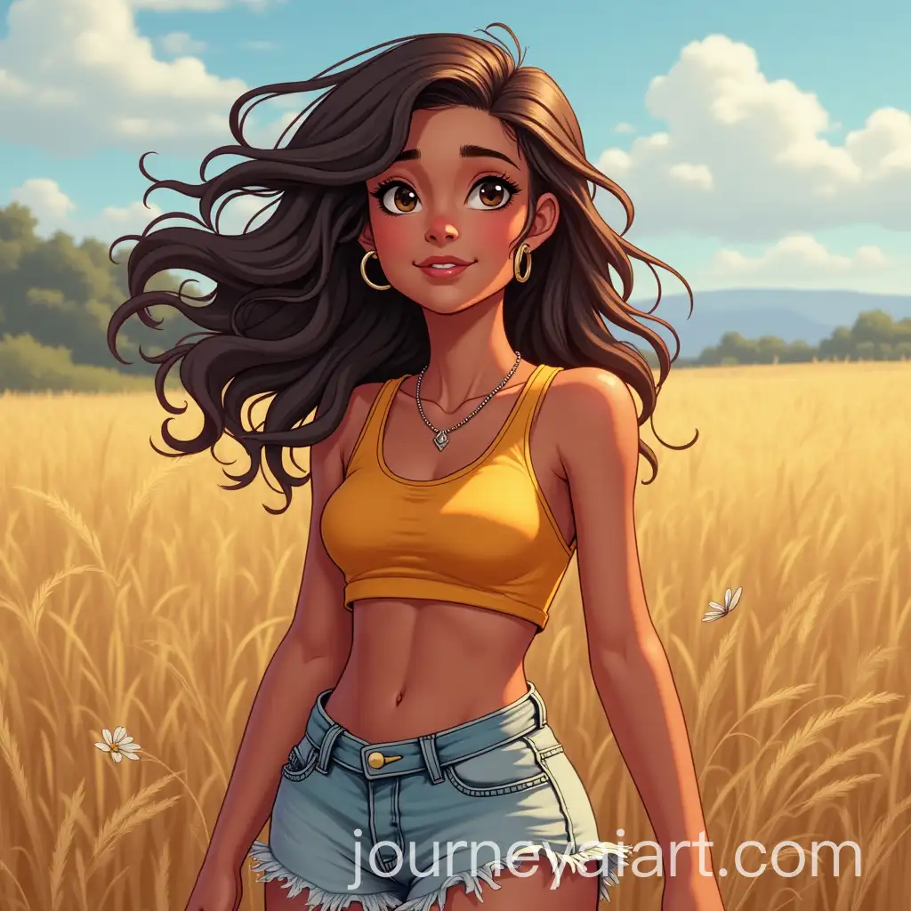 Energetic-Teen-Girl-Full-of-Life-and-Enthusiasm-with-Friends