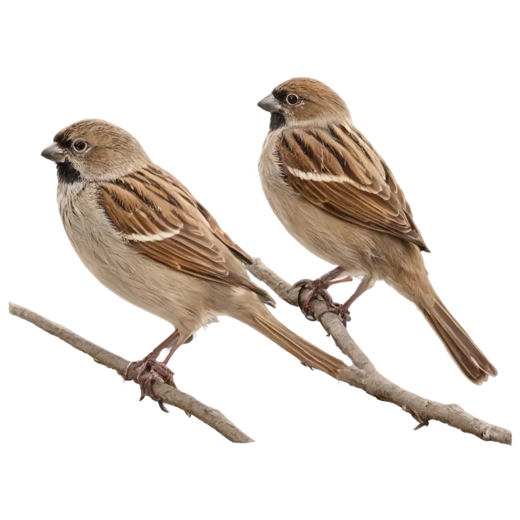 Beautiful-Sparrow-Pair-PNG-Image-for-Stunning-Wildlife-Art-and-Design