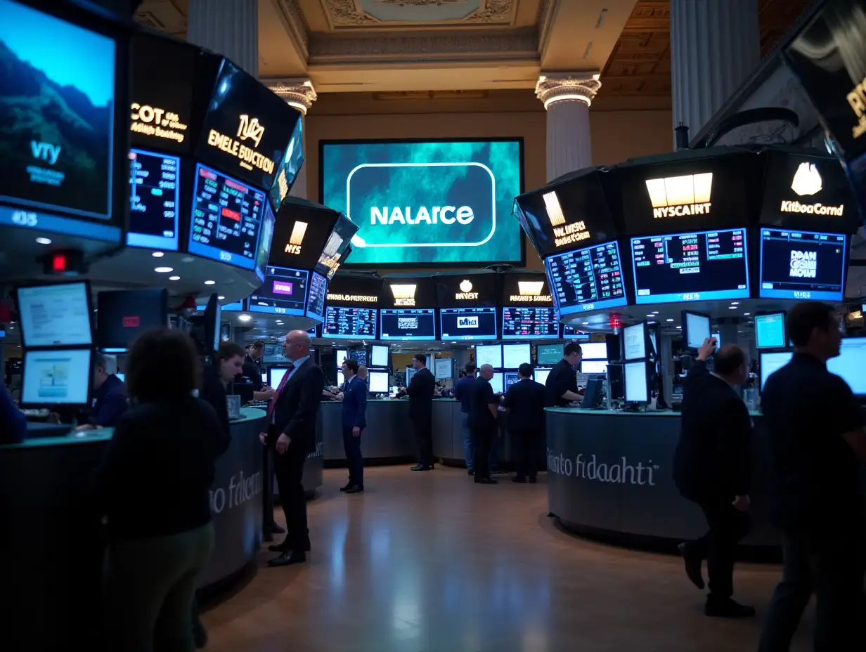 Busy Trading Floor Inside the New York Stock Exchange