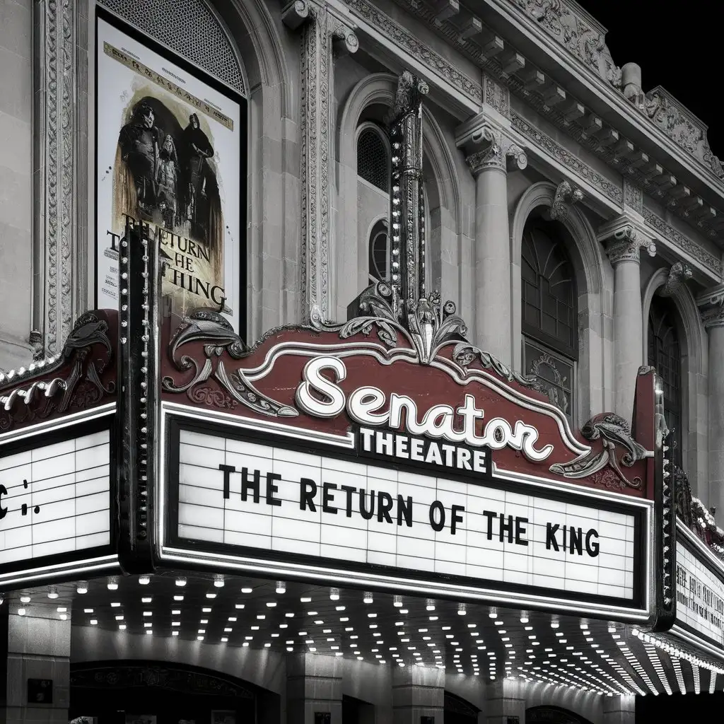 Historic Senator Theatre Baltimore The Return of the King Movie Advertisement