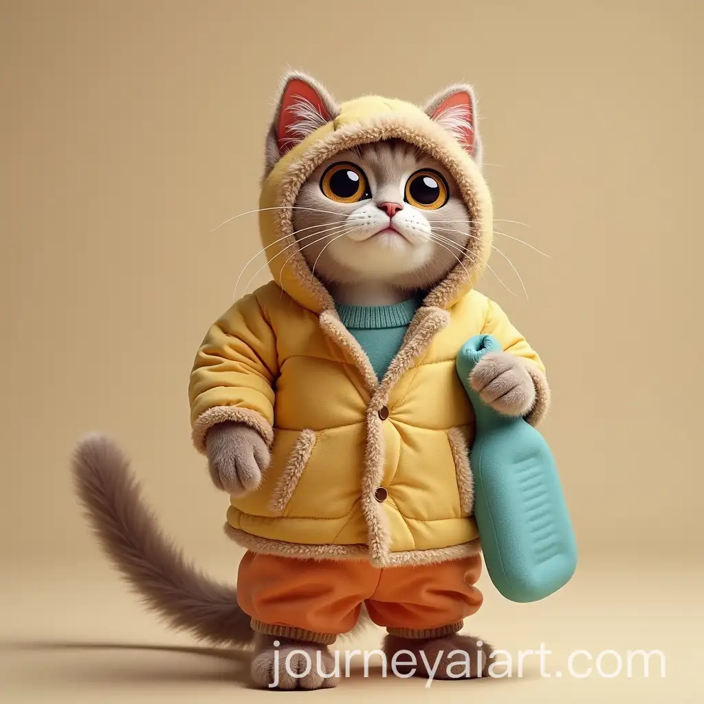 CatAI-Image-Prompt-Expansion-in-Long-Underwear-with-Hot-Water-Bottle-for-Comfort