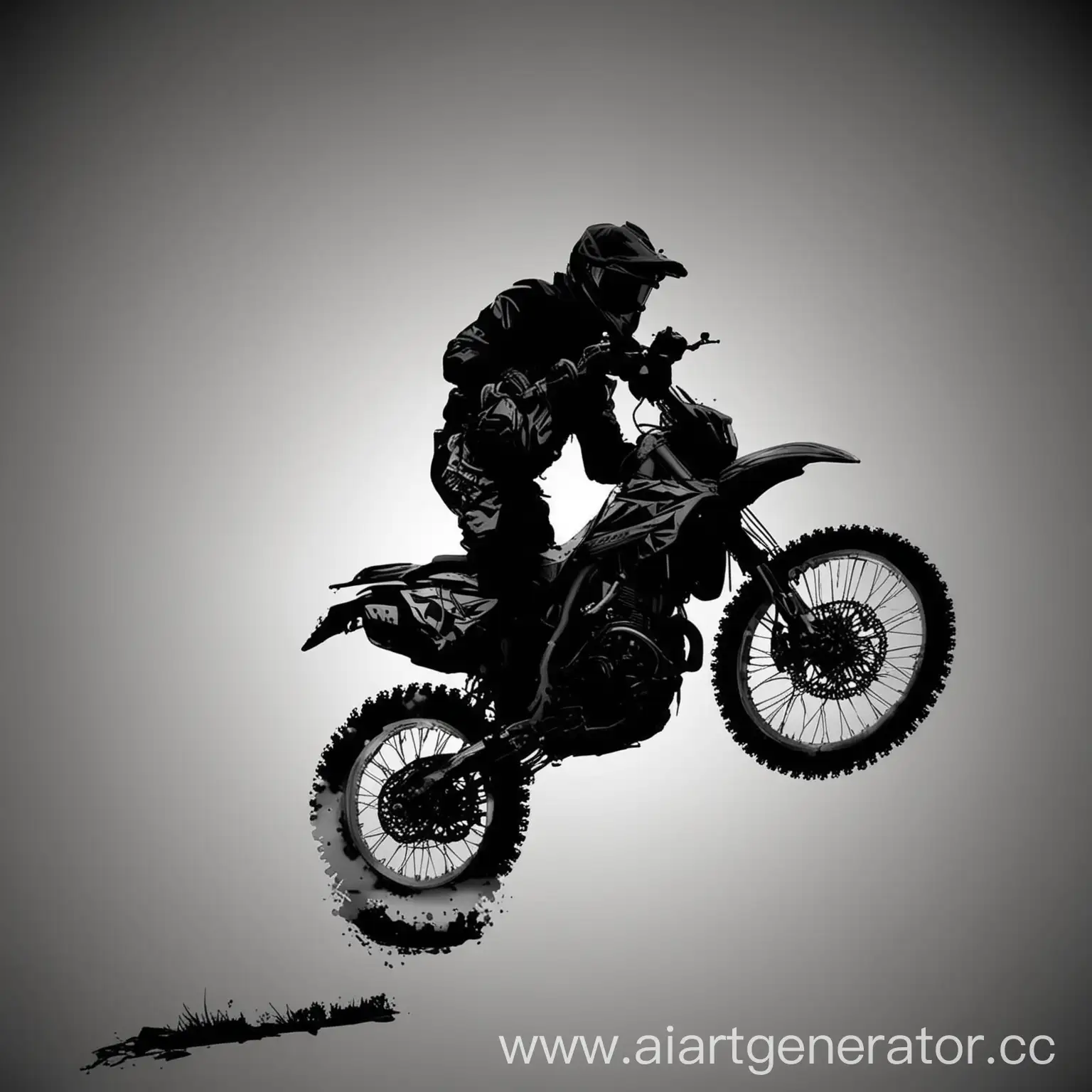 Silhouette-of-Enduro-Motorcycle-Rider