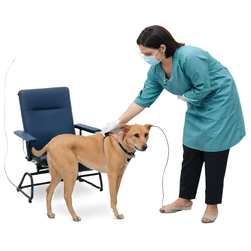 Veterinary Doctor performing electrochemotherapy