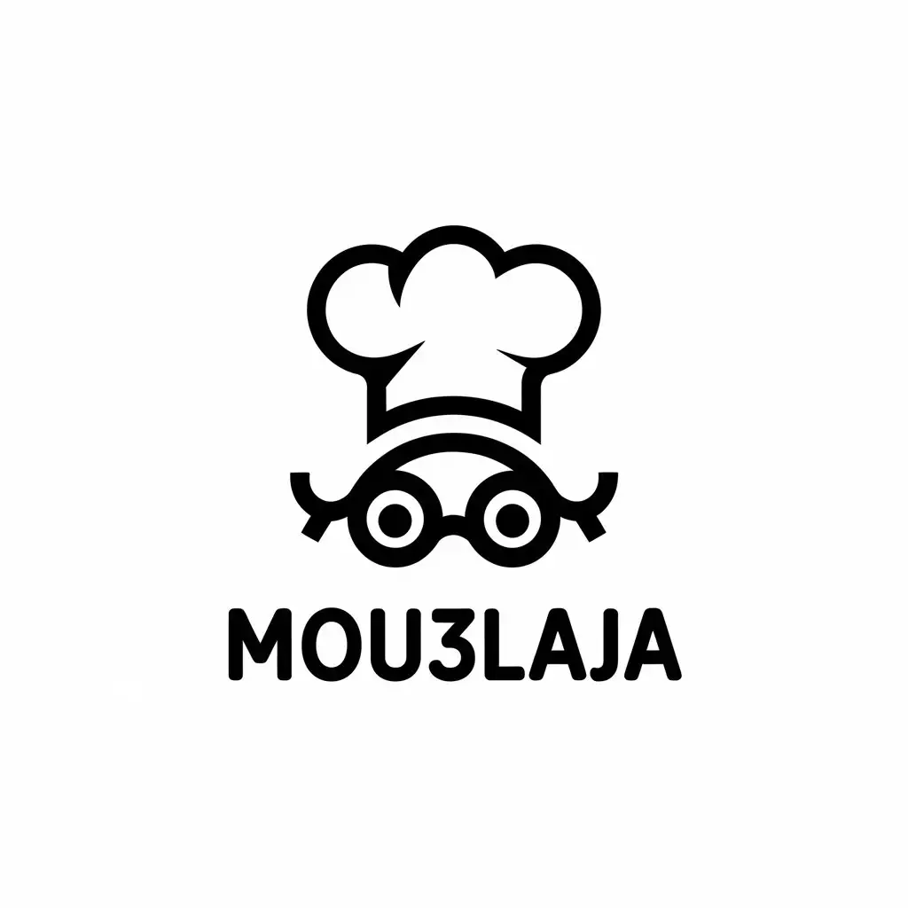 LOGO-Design-for-Mou3laja-Chef-Hat-Icon-in-Vector-Style