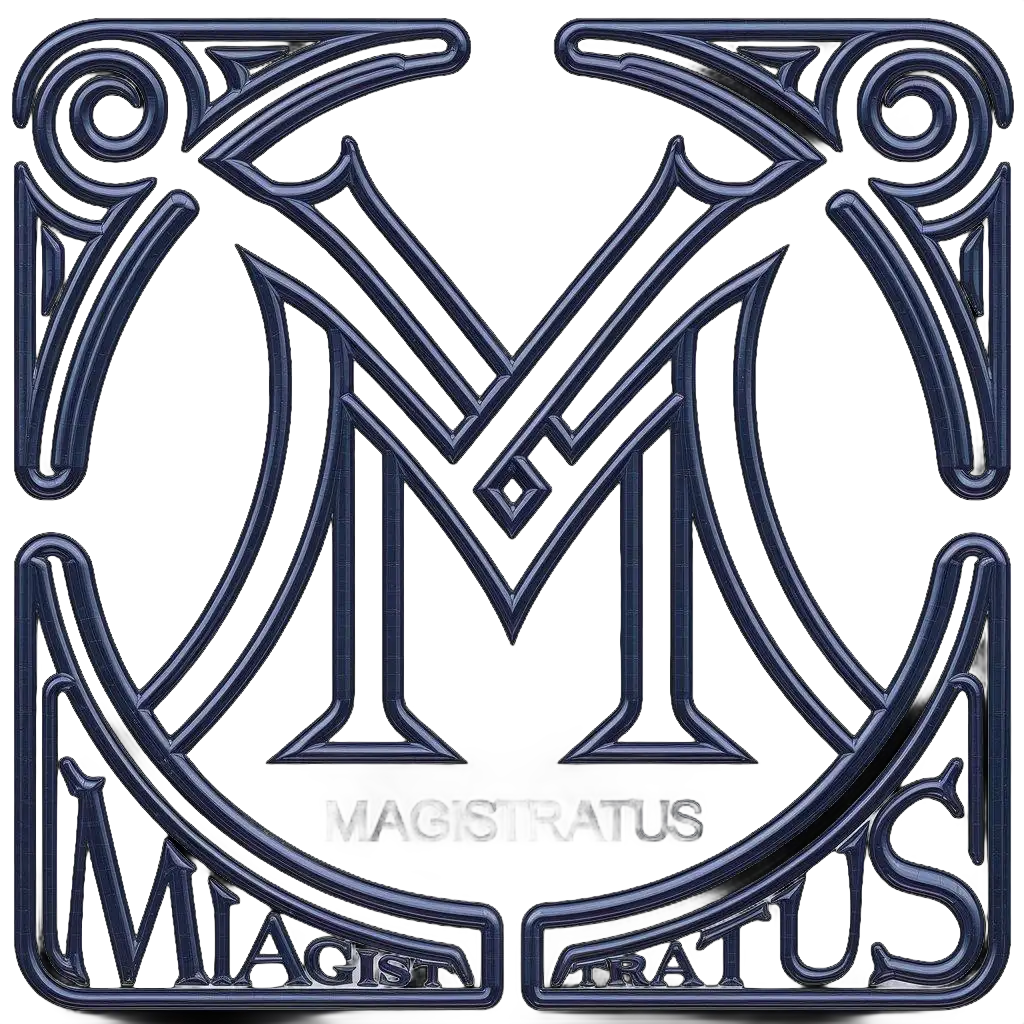 LOGO-Design-For-Magistratus-Intricate-M-Symbol-on-Clean-Background