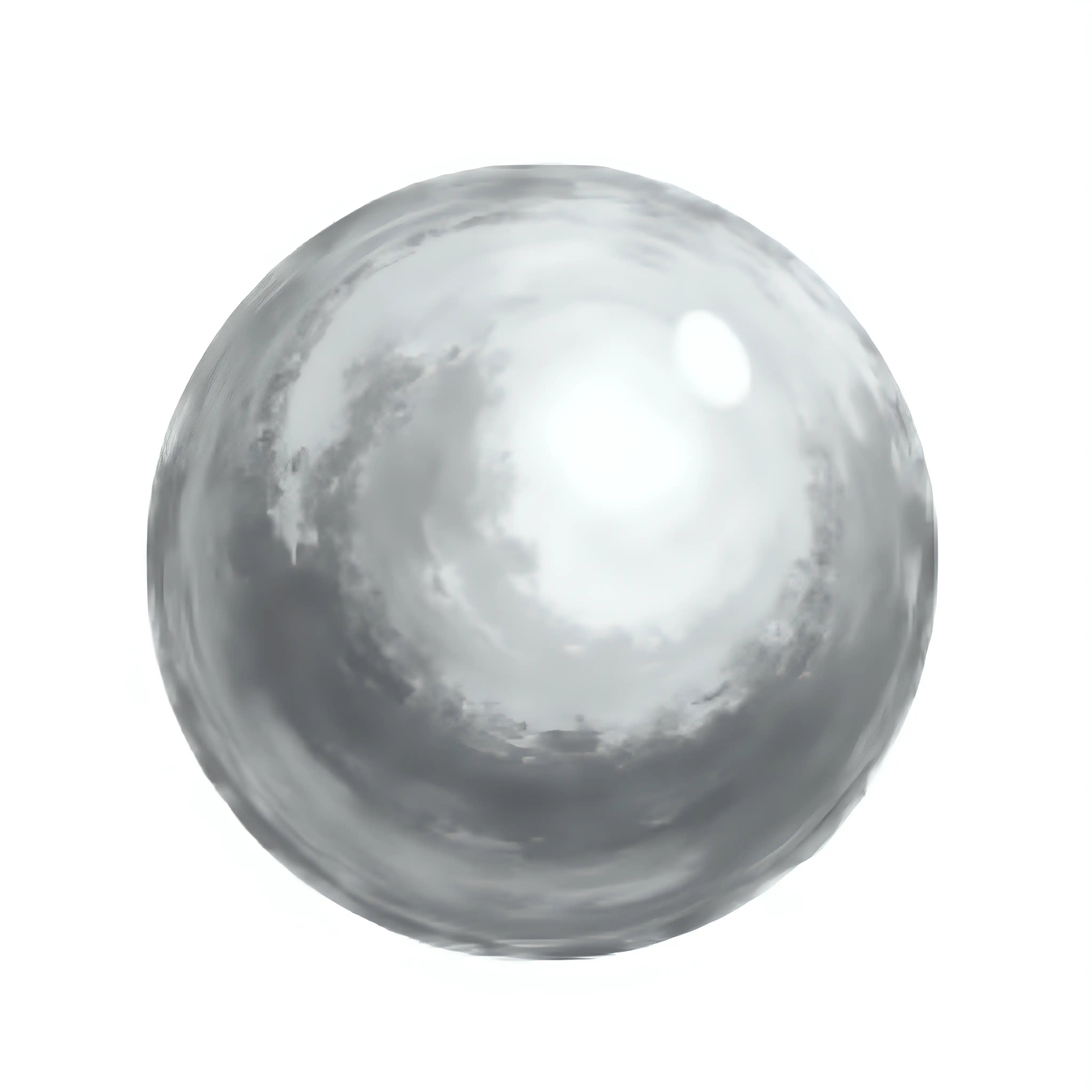 Elegant Gray Watercolor Orb with Swirling Patterns