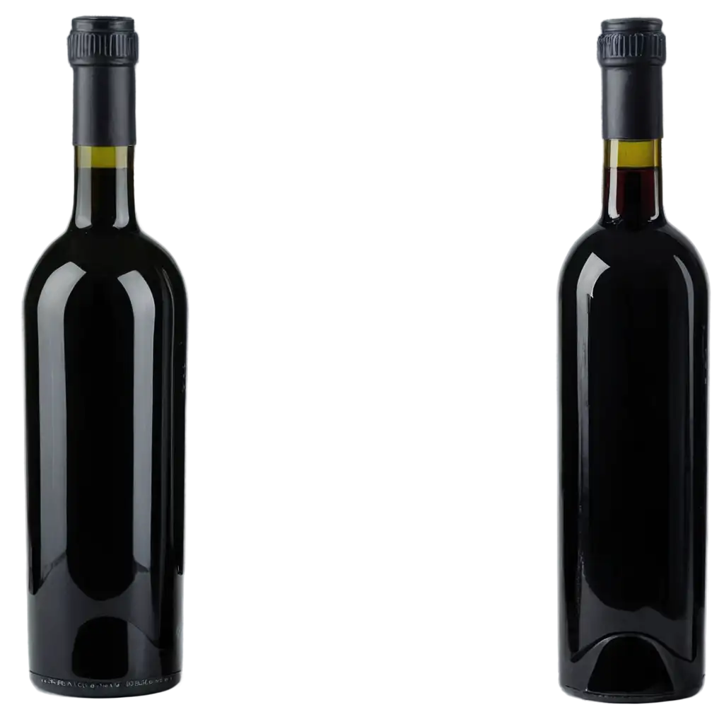 Three-Black-Bottles-of-Wine-PNG-Image-Captivating-Visual-Representation