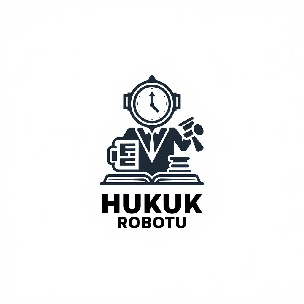 LOGO Design for Hukuk Robotu Lawyer Law Robot Theme for Legal Industry