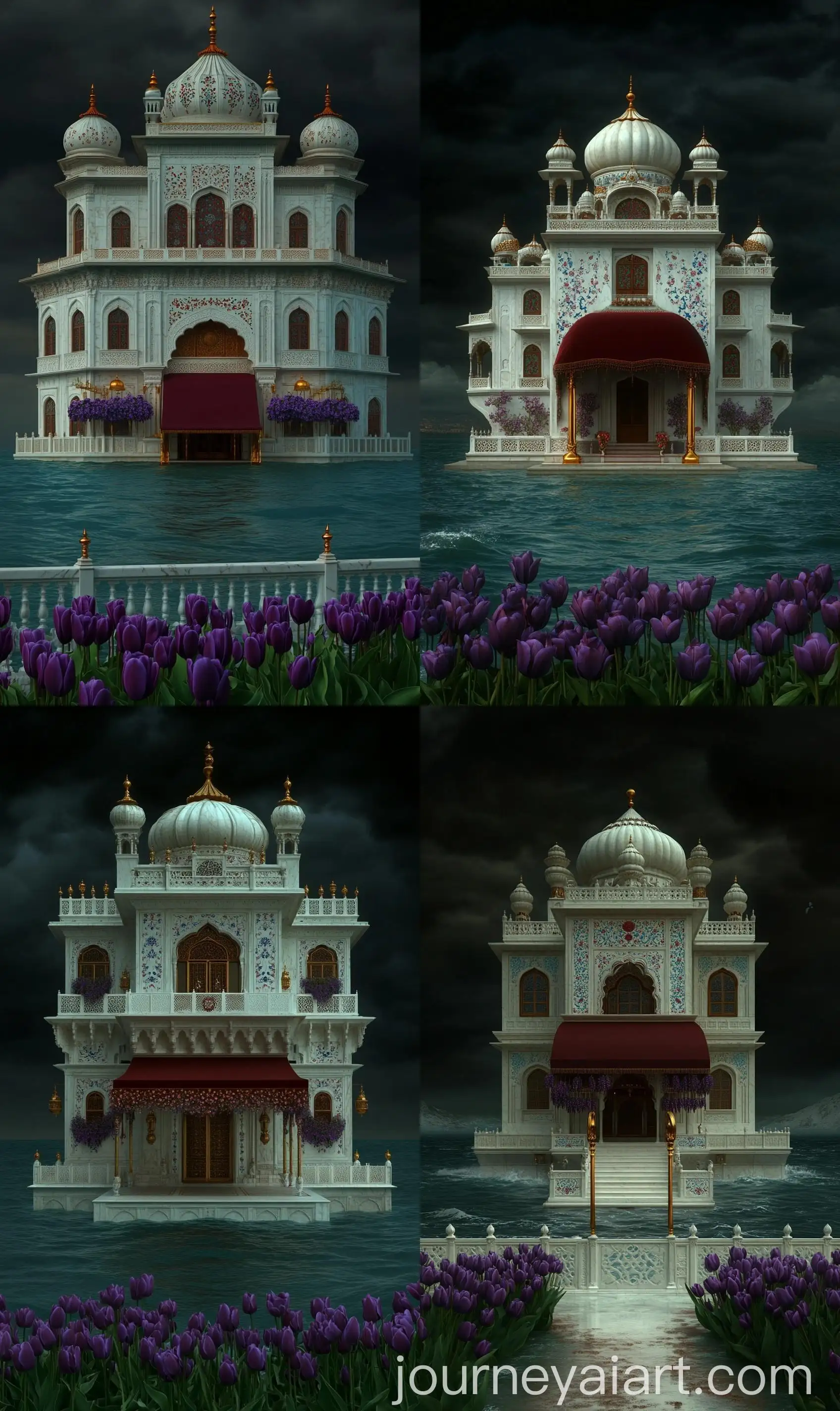 Harmandir-Sahib-Gurdwara-with-Mughal-Pietra-Dura-Inlay-Decoration-and-Ocean-View
