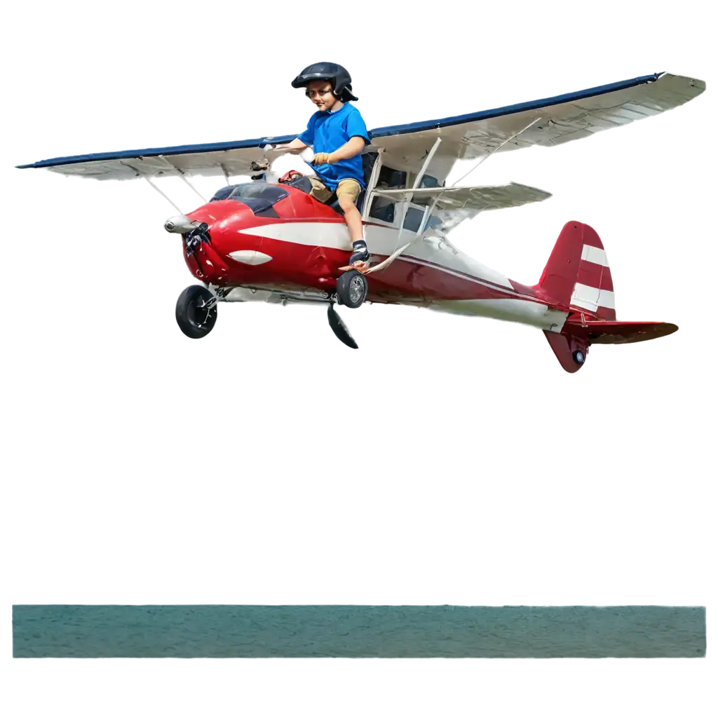 Boy-Riding-a-Seaplane-PNG-Image-for-HighQuality-Visuals-and-Web-Use