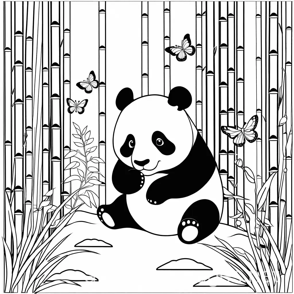 Playful-Pandas-Munching-Bamboo-in-a-Tranquil-Forest-Setting