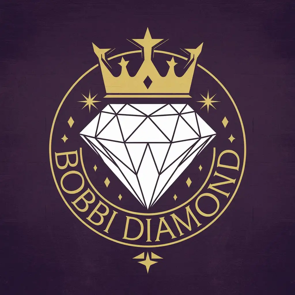 Bobbi-Diamond-Indie-Wrestler-Logo-with-Witchy-and-Regal-Elements