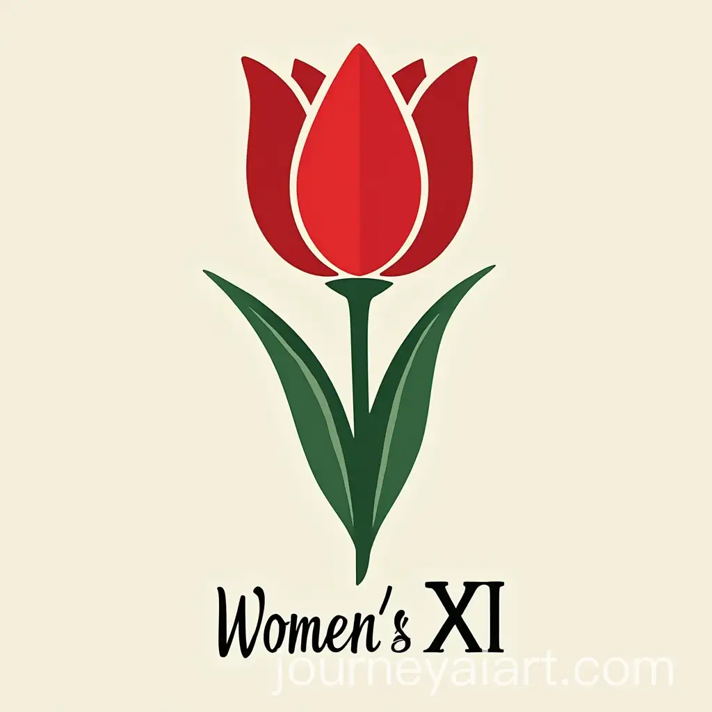 Red-Tulip-with-Green-Stem-and-Afghanistan-Womens-XI-Text