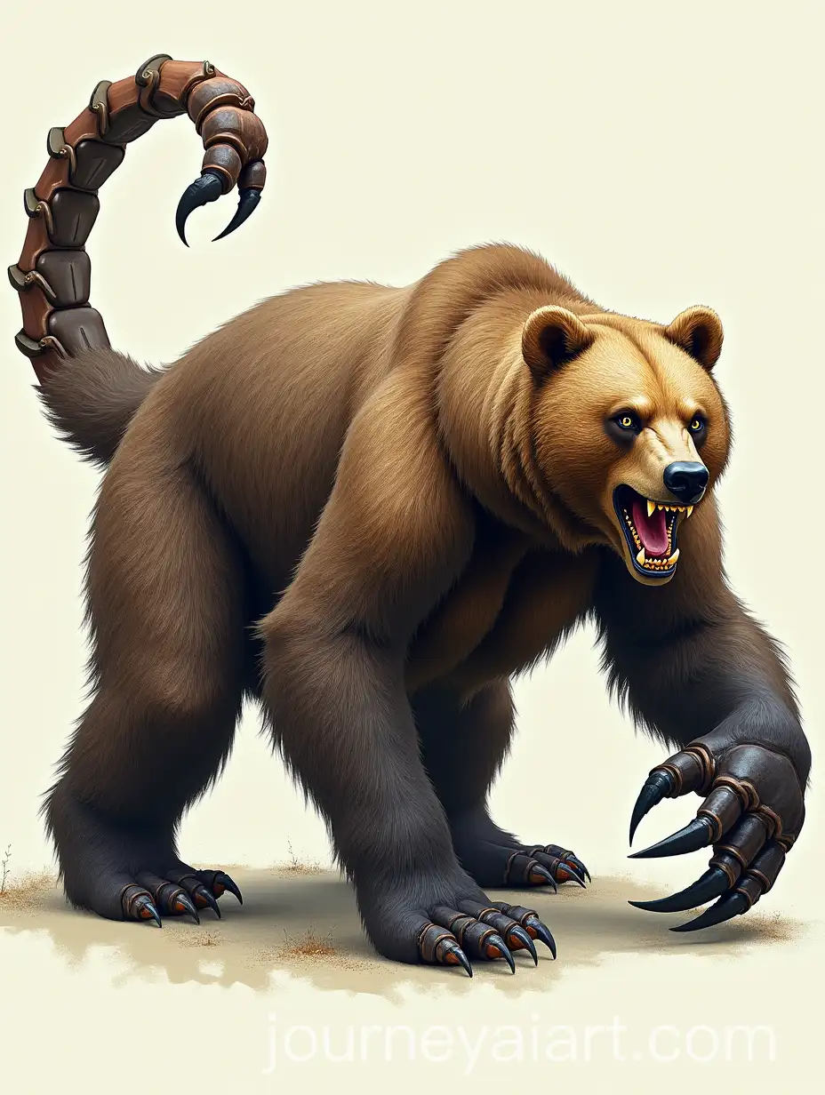 Ferocious-Genetically-Modified-BearScorpion-Hybrid-with-Sharp-Claws-and-Tail