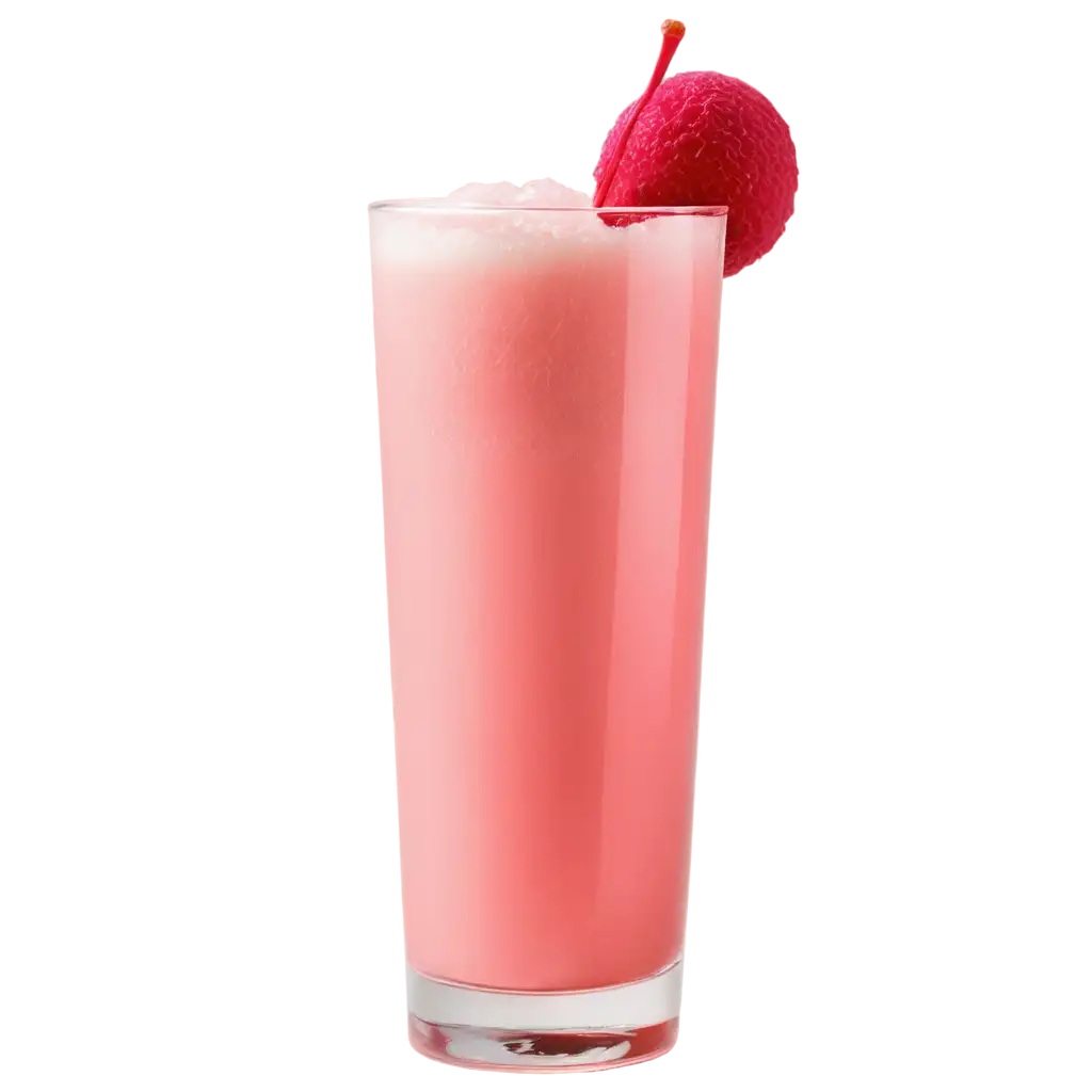 HighQuality-PNG-Image-of-RefreshPNG-Image-Usage-Analysising-Pink-Lychee-Juice-in-a-Glass-with-Frothy-Bubbles-and-Ice-Cubes