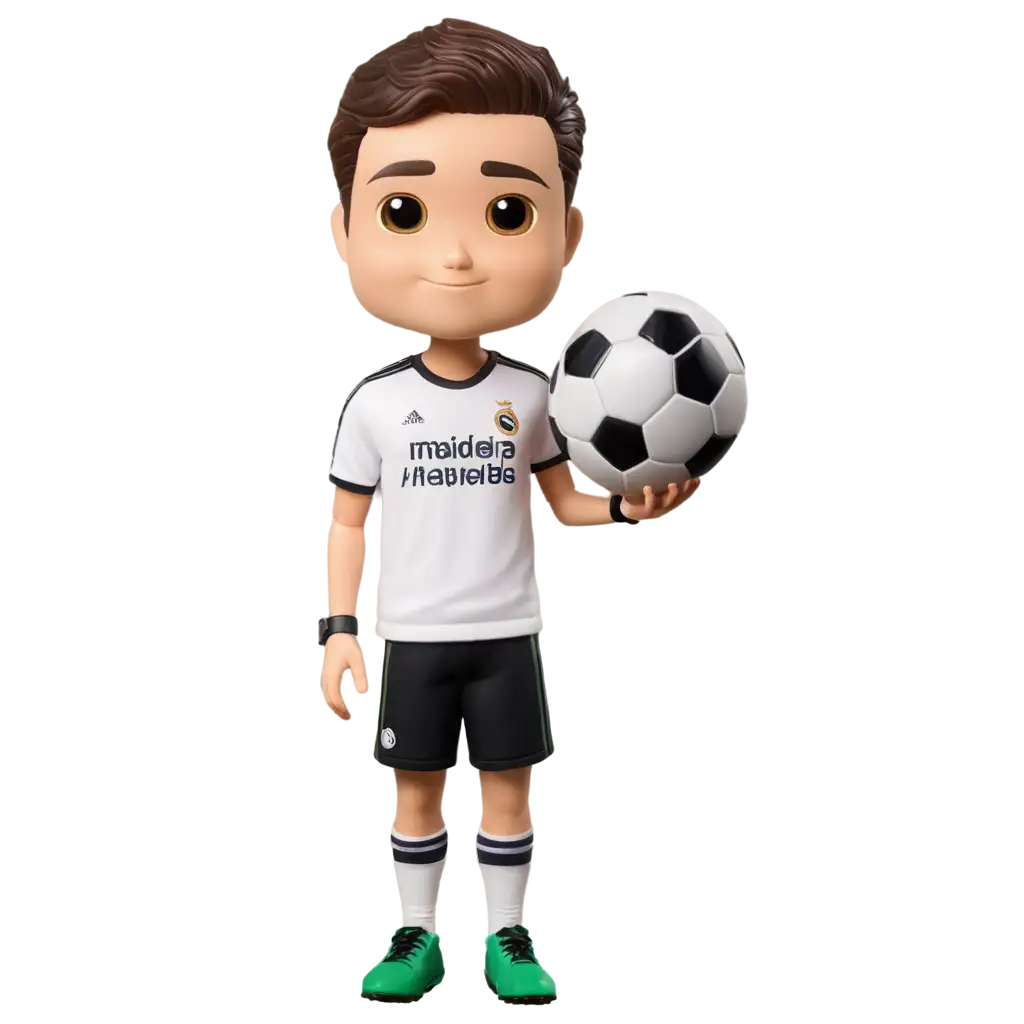 Funko-Pop-Boy-Avatar-PNG-Real-Madrid-Fan-with-Soccer-Ball-and-Nike-Jacket