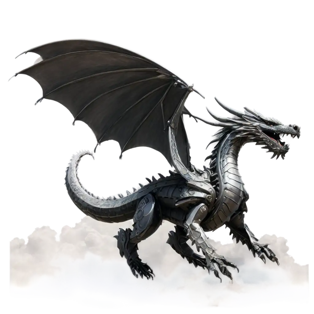 Steel Dragon in cloud