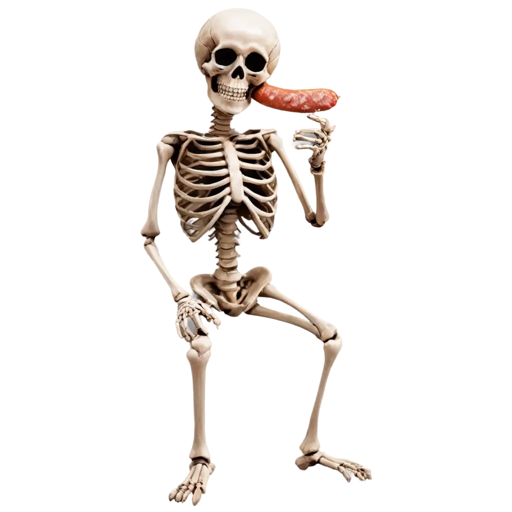 Sausage-Eating-Skeleton-PNG-A-Quirky-and-Fun-Image-for-Your-Digital-Content