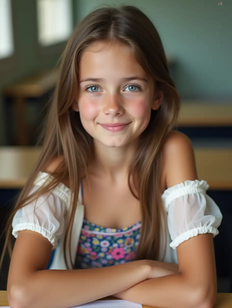 Young-Girl-in-Classroom-with-Colorful-DemiBra