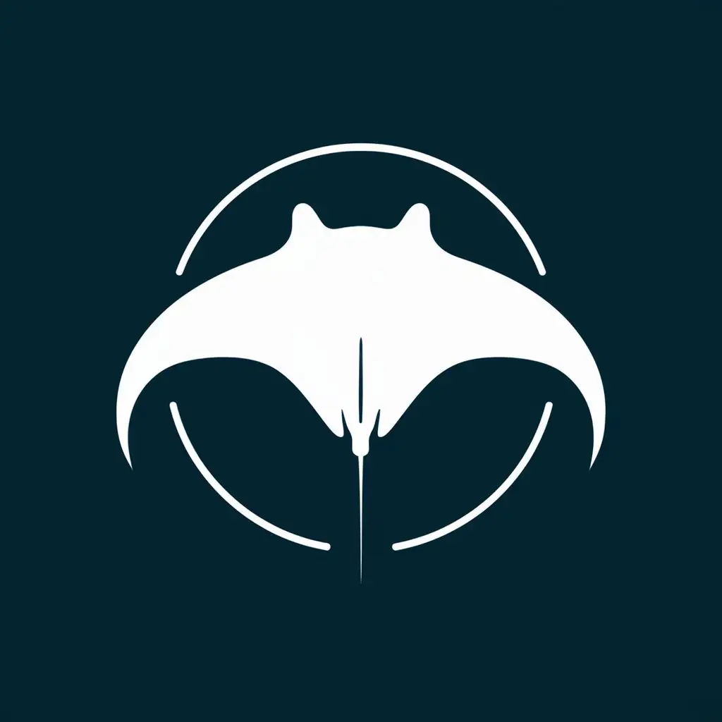 Sleek-White-Manta-Ray-Logo-in-Modern-Minimalist-Style