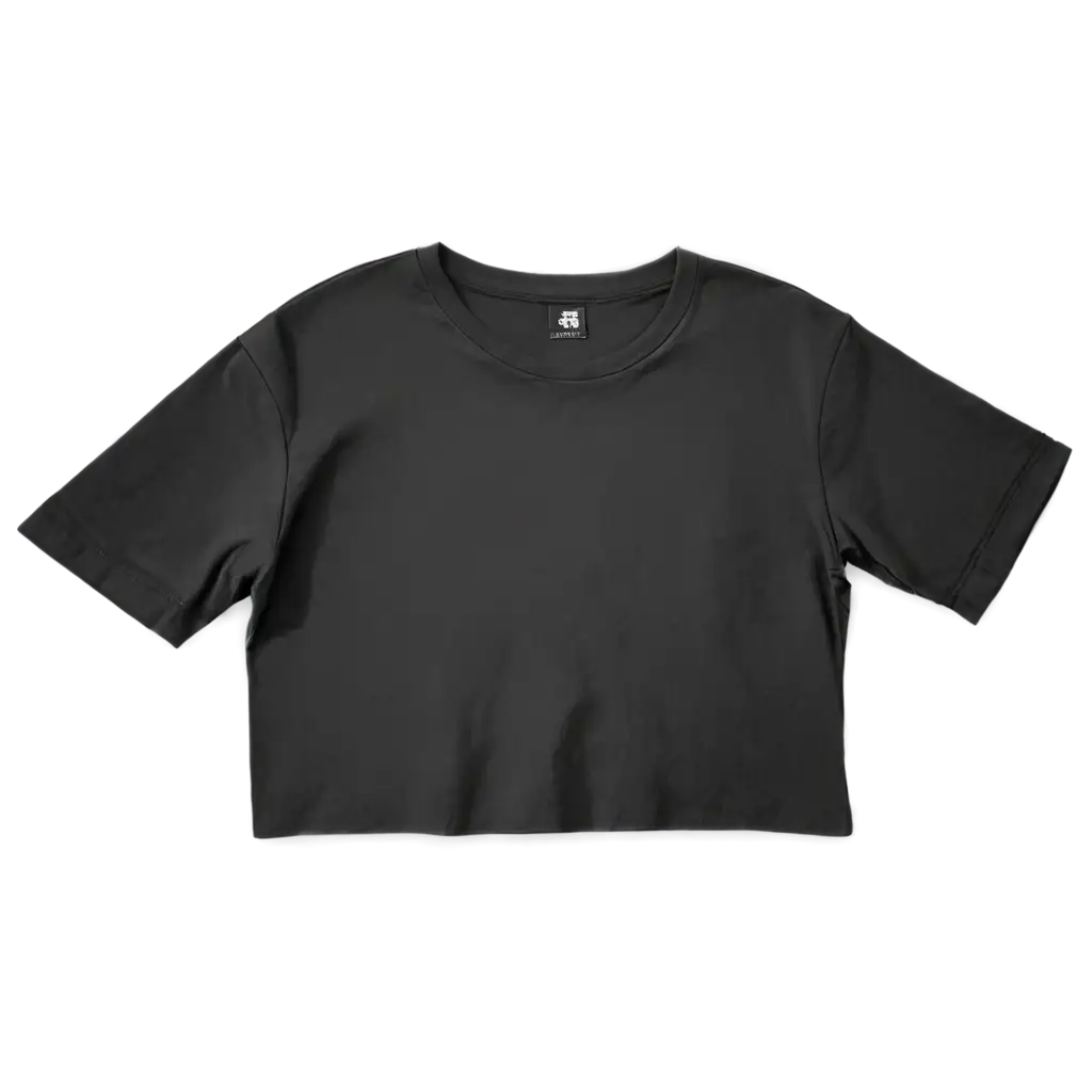 Black-TShirt-Flat-on-the-Table-HighQuality-PNG-Image-for-Versatile-Use