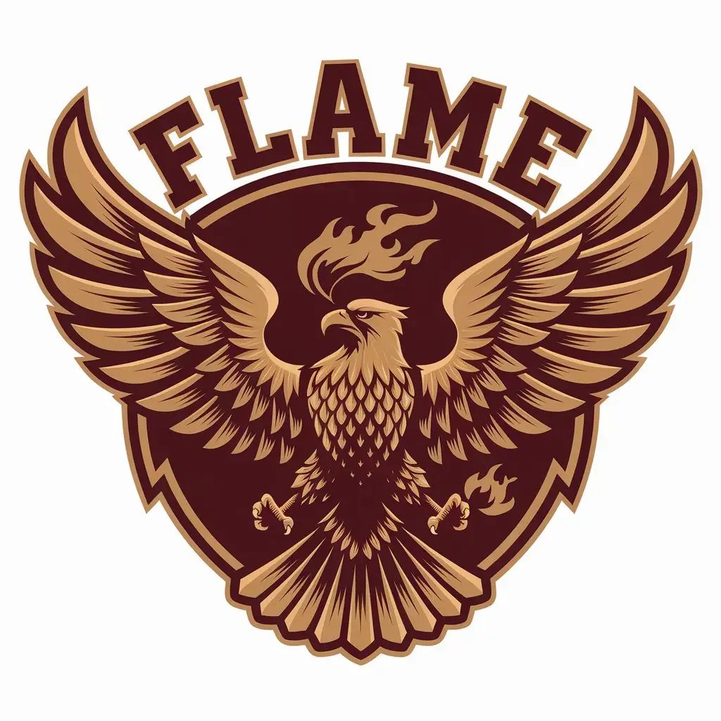 LOGO Design for Flame Eagle Symbol in Vector Art for Retail Industry