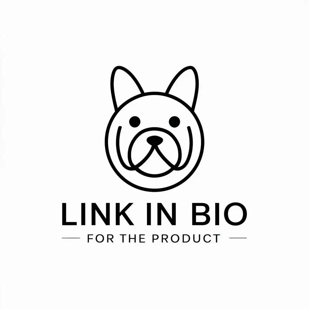 LOGO Design for Link in Bio for the Product Minimalistic Symbol for Animals Pets Industry