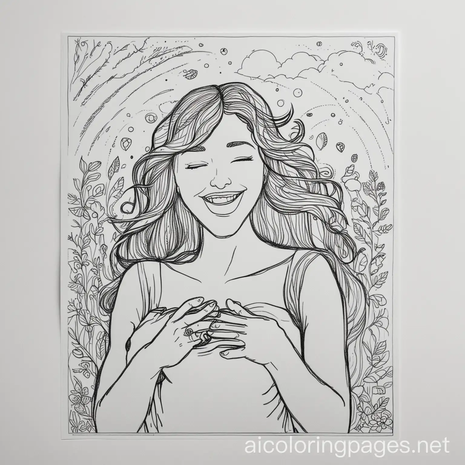 Joyful-Pregnancy-Announcement-Coloring-Page