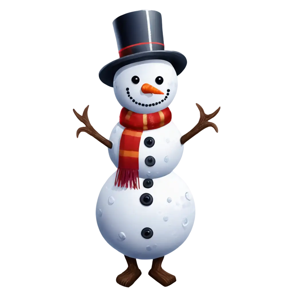 Snowman-PNG-Image-HighQuality-Transparent-Artwork-for-Winter-Designs