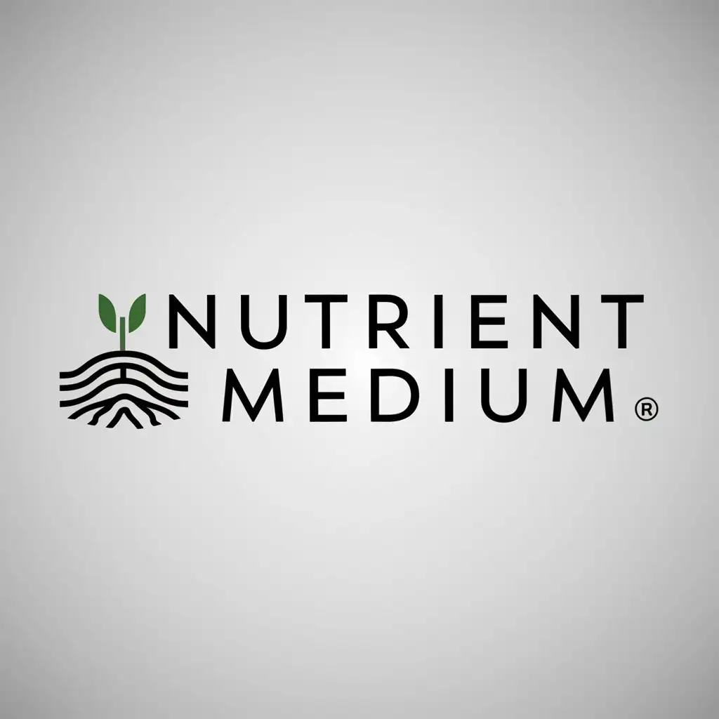 LOGO Design for Nutrient Medium Minimalistic Soil Symbol for ...