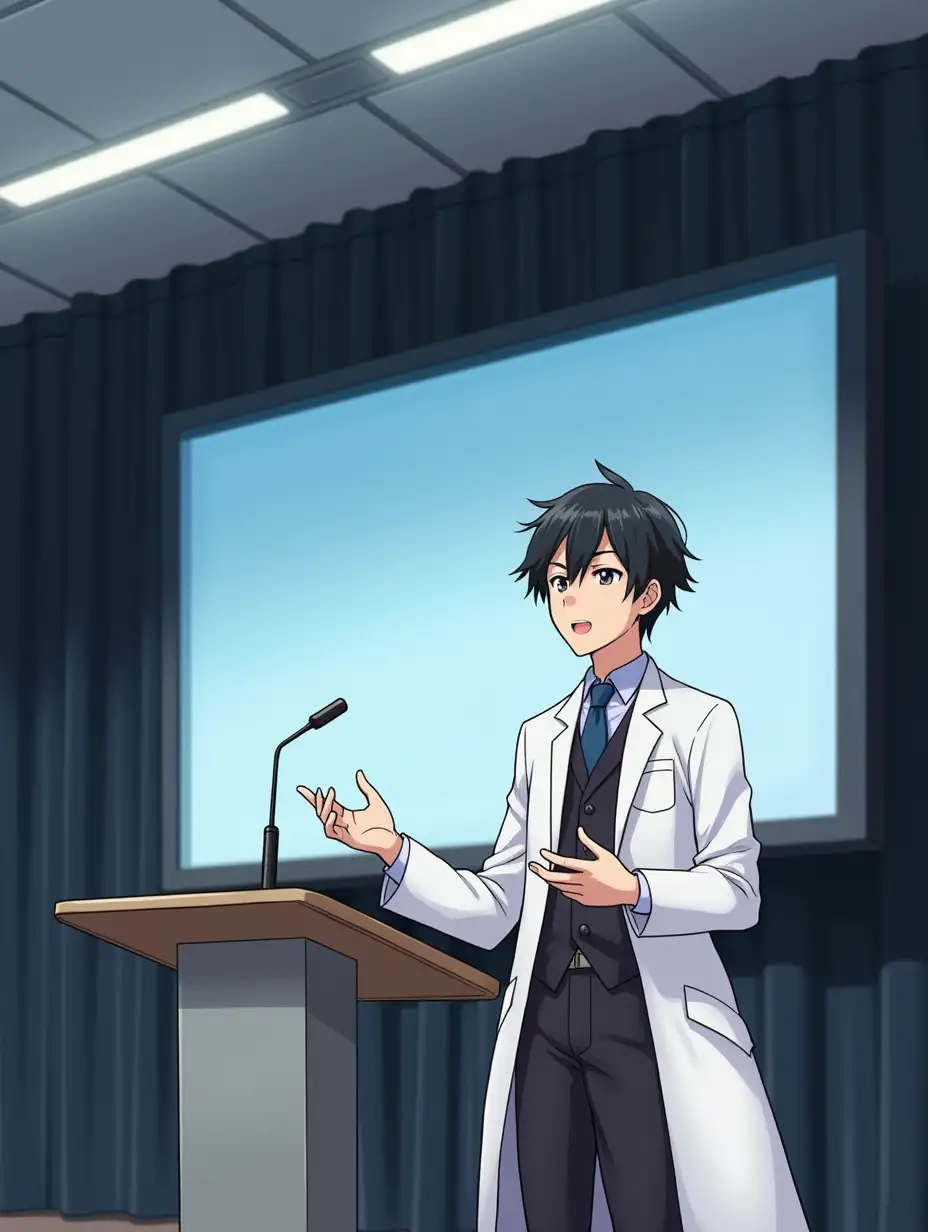 Professional-Anime-Scientist-Presenting-at-a-Conference