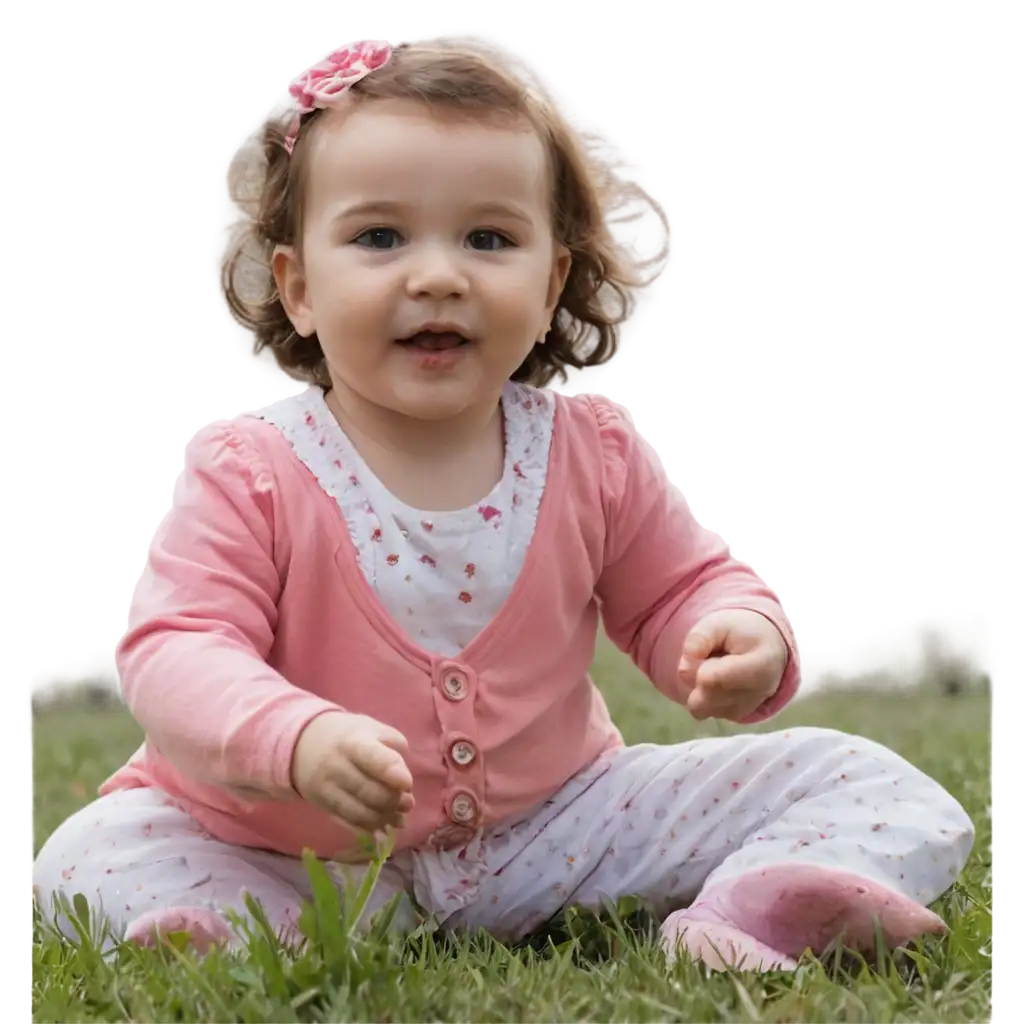 Baby-Girl-Playing-in-the-Park-HighQuality-PNG-for-Versatile-Use