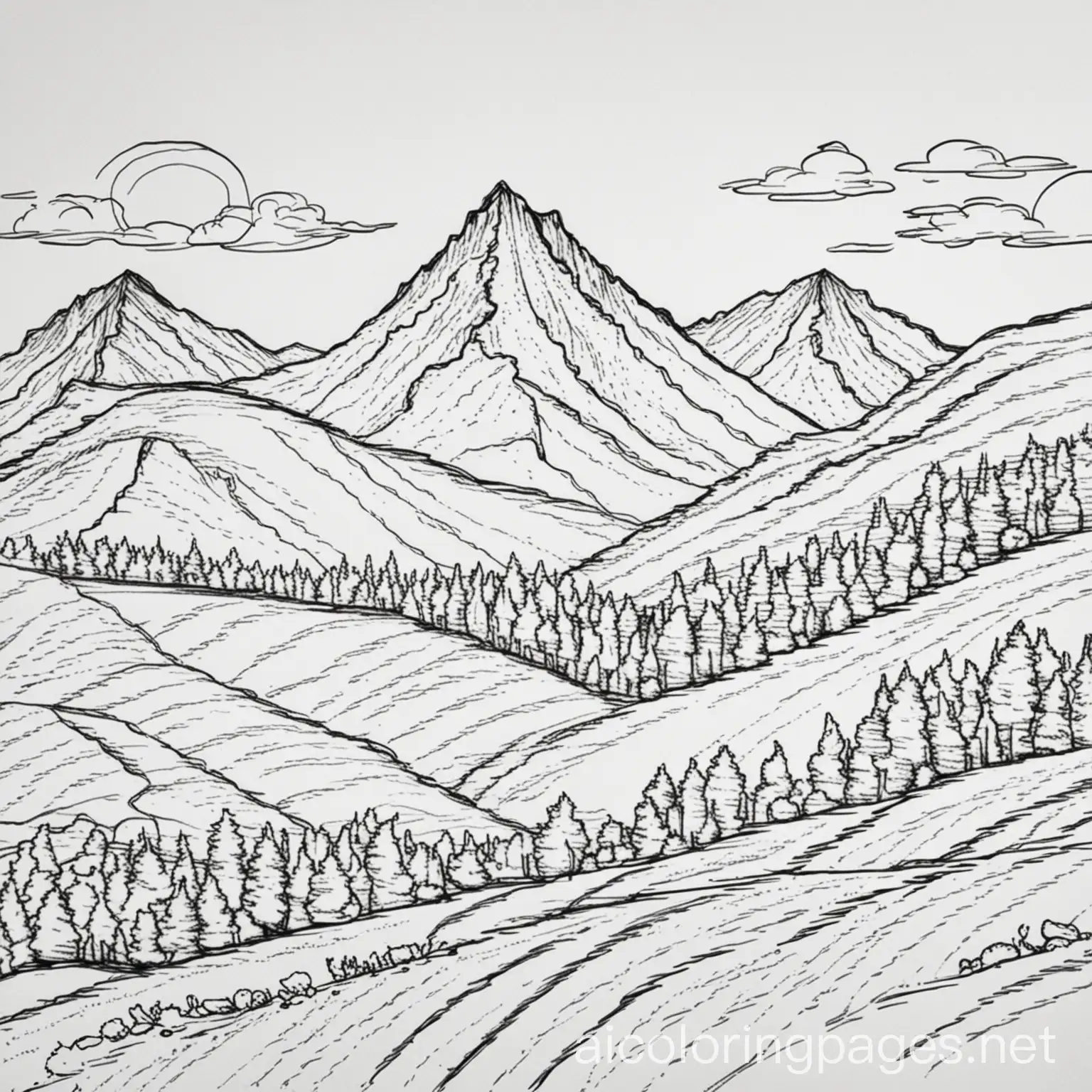 Mountain-Landscape-Coloring-Page-with-Rolling-Hills