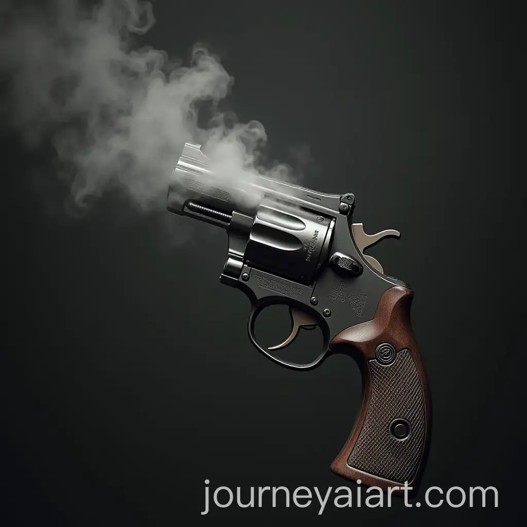 Gun-Firing-HeartShaped-Smoke-Symbolic-Artistic-Interpretation
