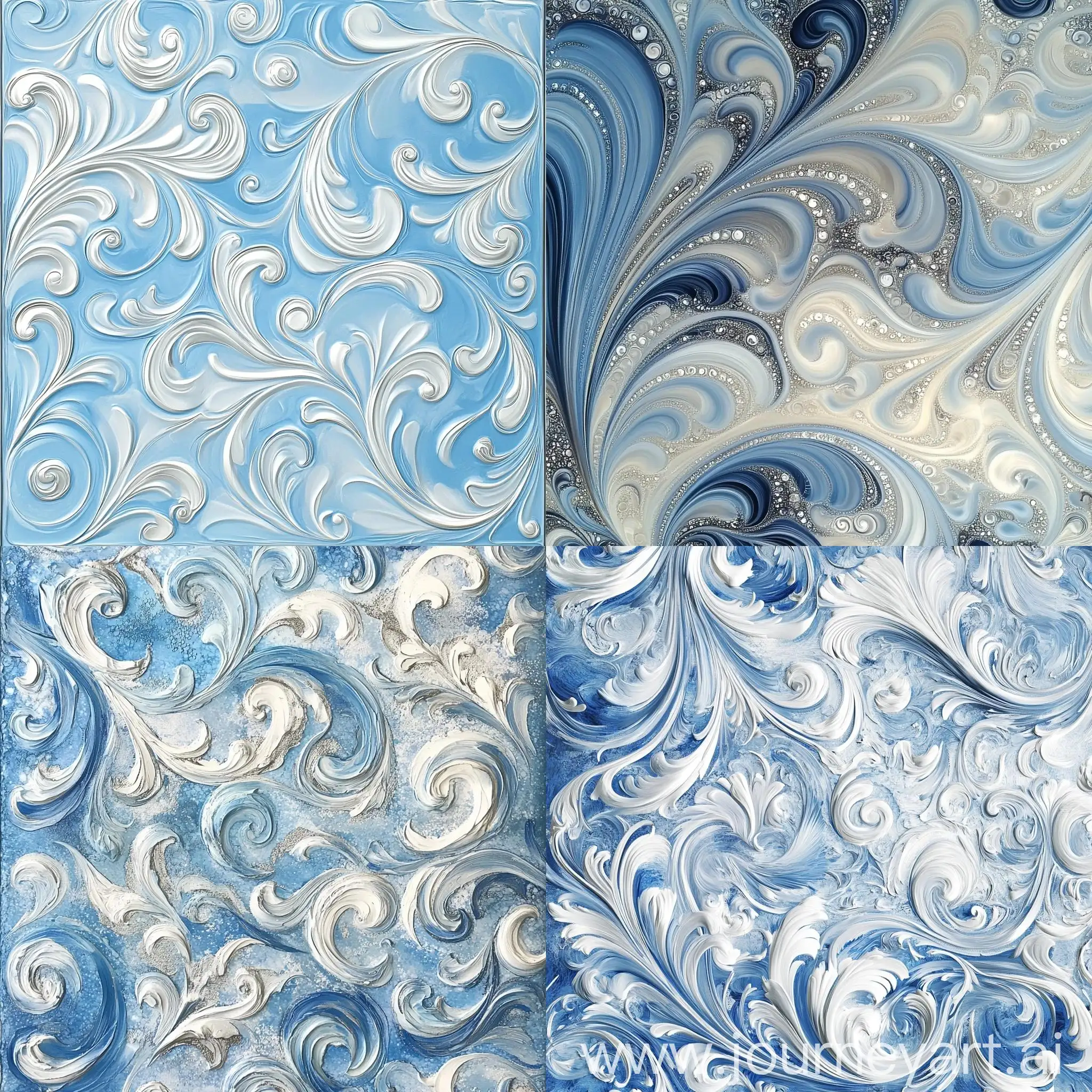 Renaissance-Prince-in-Sky-Blue-and-Silver-Swirly-Patterns