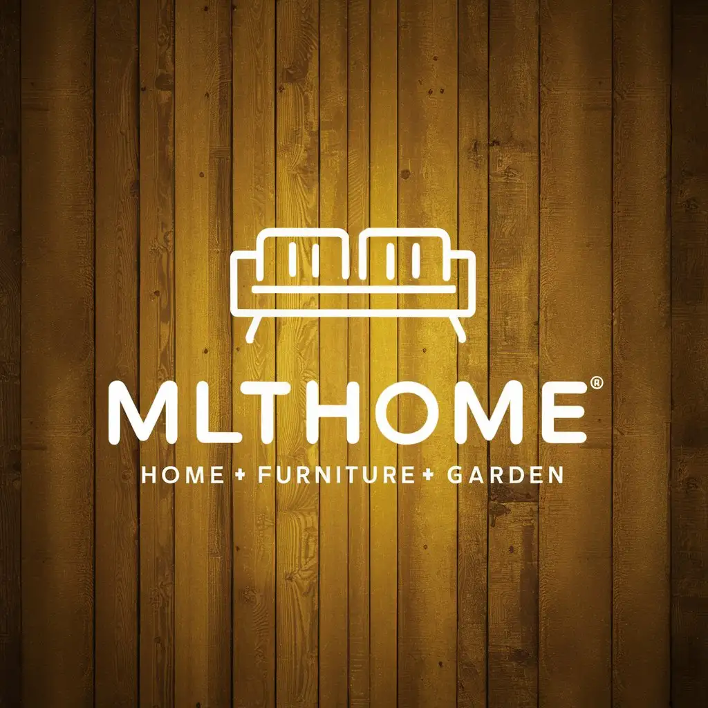 LOGO Design For MLTHOME Yellow Wood Sofa with Home Furniture Garden Theme