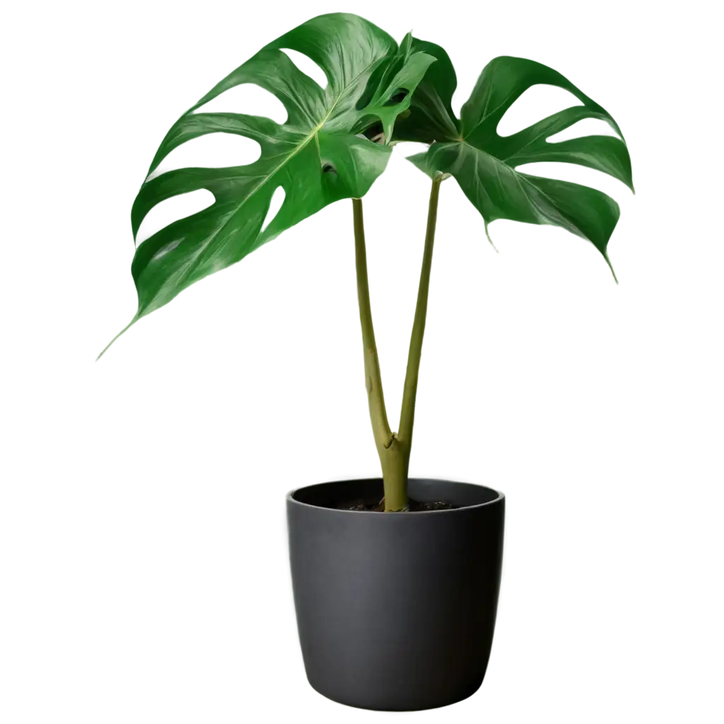 Photorealistic-Monstera-in-Flower-Pot-PNG-Image-Captured-with-Canon-50mm-Camera