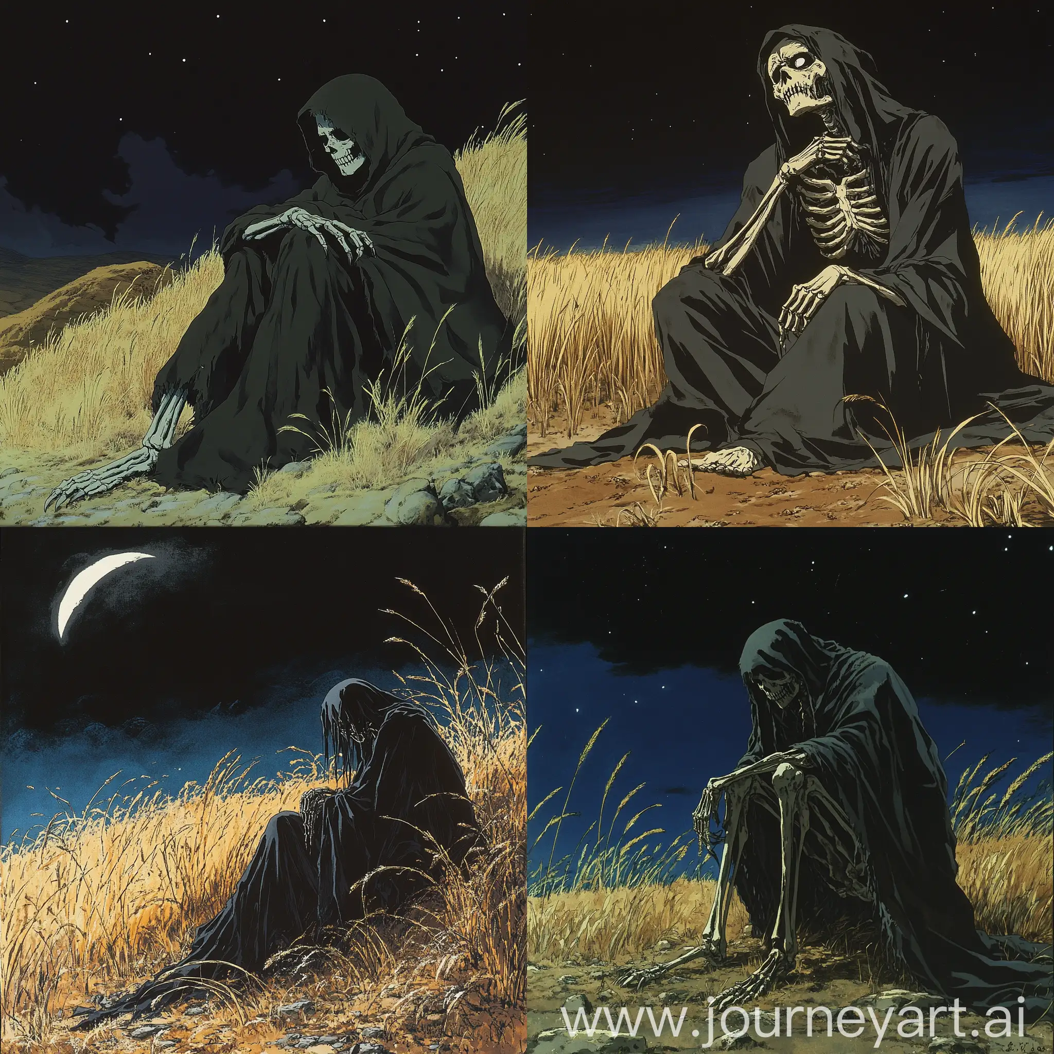 Defeated-Reaper-on-His-Knees-in-a-Nighttime-Grass-Field